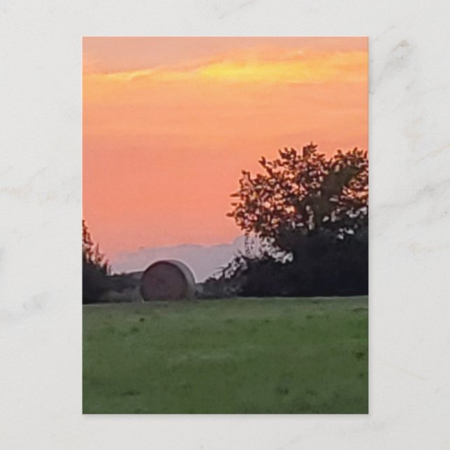 North Texas Sunset Vykort (Framsida)