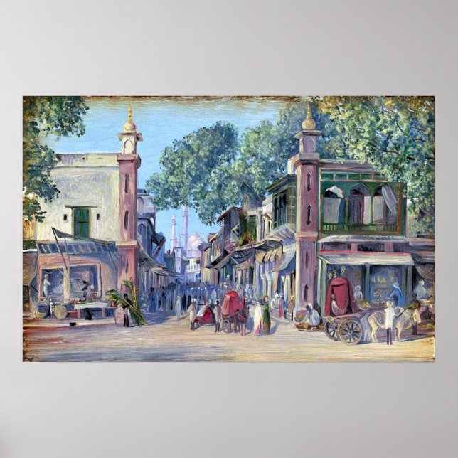 North - The Street of Blood, Delhi, 1880 Poster (Framsidan)