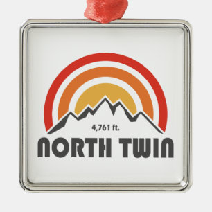 North Twin Mountain New Hampshire Julgransprydnad Metall