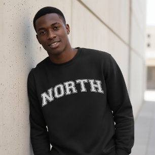 NORTH Universitetspullover Amerika College Lång Ärmad Tröja