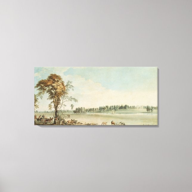 North Väster View of Wakefield Lodge in Whittlebur Canvastryck (Framsida)