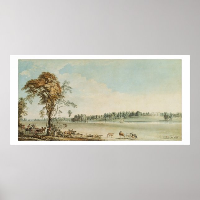 North Väster View of Wakefield Lodge in Whittlebur Poster (Framsidan)