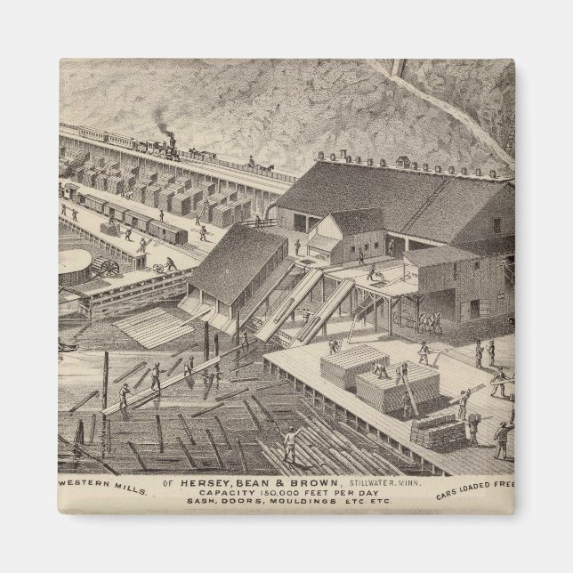 North Western Mills of Hersey, Minnesota Magnet (Framsidan)