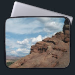 North Window Laptop Sleeve<br><div class="desc">Denna syn på och genom North Window-bågen togs i Arches National Park nära Moab, Utah. Sten som utgör den nedre högerna av bågarna fyller nästan halva ram på diagonalen. Vita puffa moln dominerar till lämnat blå himmel som fyller upp den övre delen av fotot. En remsa med ökenborstpensel och avlägsna...</div>