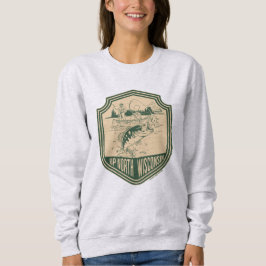North Wisconsin Fishing Badge T Shirt