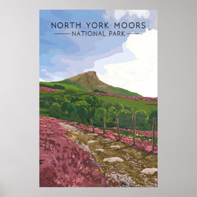 North York Moors Nationalpark Resa Poster (Framsidan)