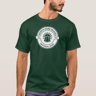 North York Moors nationalpark Sol Träd T Shirt