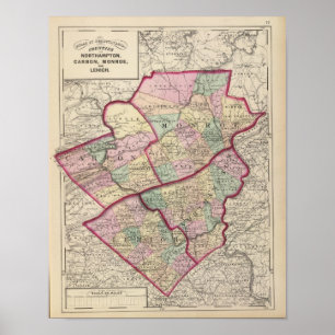 Northampton, Carbon, Monroe, Lehigh County Poster