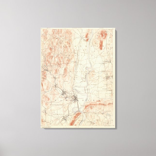 Northampton, Massachusetts Canvastryck (Framsida)