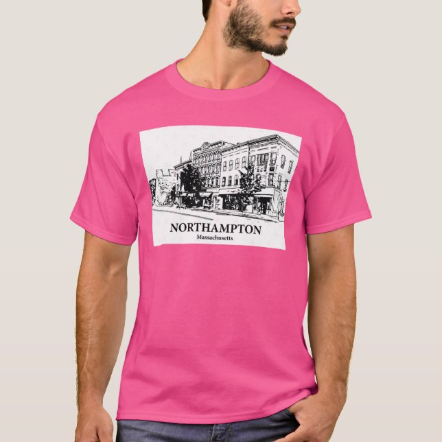 Northampton Massachusetts T Shirt (Framsida)