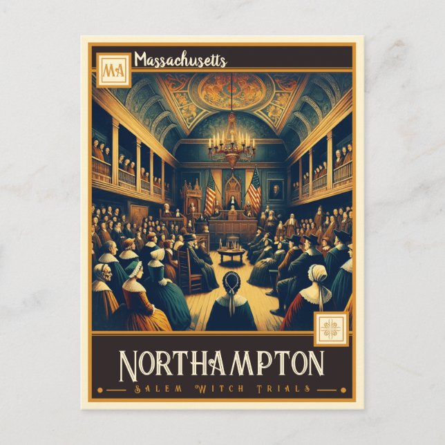 Northampton, Massachusetts | VINTAGE Vykort (Framsida)