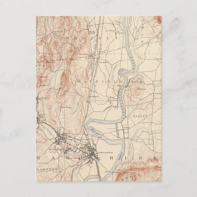 Northampton, Massachusetts Vykort (Framsida)