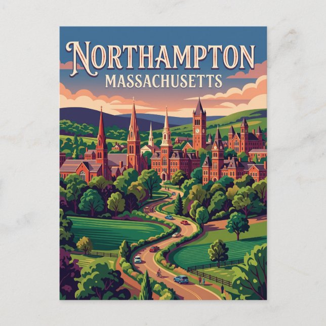 Northampton USA Vykort (Framsida)