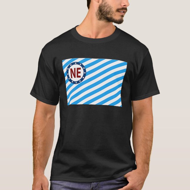 Northeast Minneapolis MN Minnesota Flagga NE Norde T Shirt (Framsida)