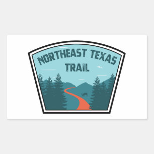 Northeast Texas Trail Rektangulärt Klistermärke