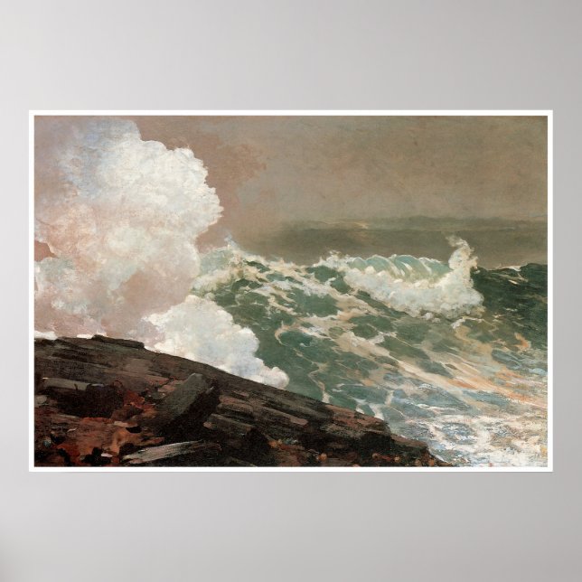 Northeaster, 1895 Winslow Homer Poster (Framsidan)