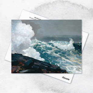 Northeaster Sjölandskap Winslow Homer Postcard Vykort
