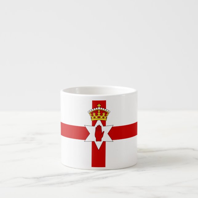 Norther Ireland ulster flagga Espressomugg (Framsidan)