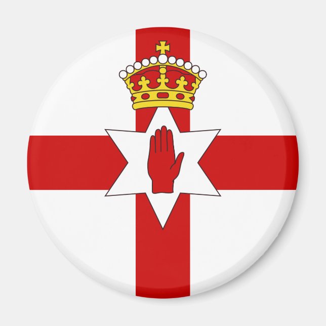 Norther Ireland ulster flagga Magnet (Framsidan)
