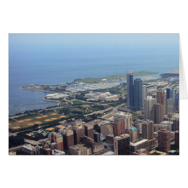 Northerly Island Park, Chicago, IL Hälsningskort (Framsidan Horizontal)