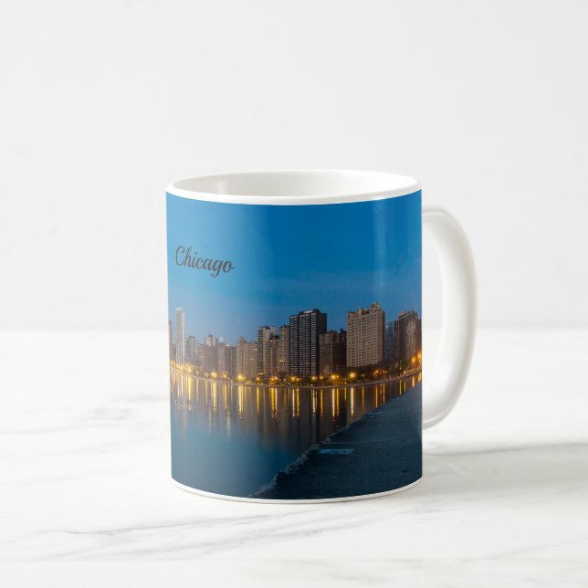 Northern Chicago Cityscape Coffee Mugg (Framsida höger)