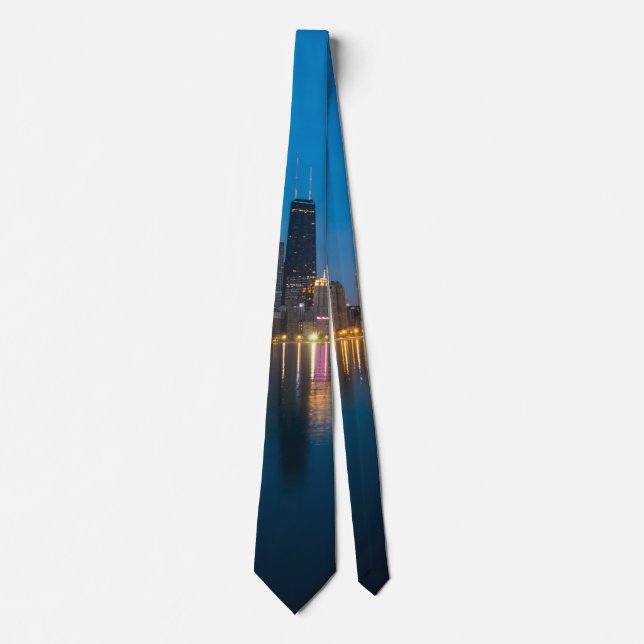 Northern Chicago Cityscape Neck Tie Slips (Framsida)