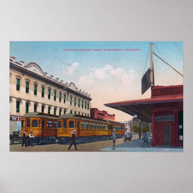 Northern Electric Rail Depot Poster (Framsidan)