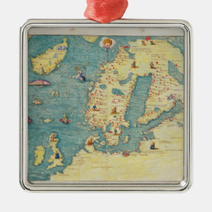Northern Europe Julgransprydnad Metall