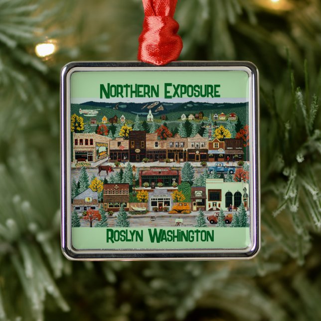 "Northern Exposure" ~ Roslyn, Washington Julgransprydnad Metall (Träd)