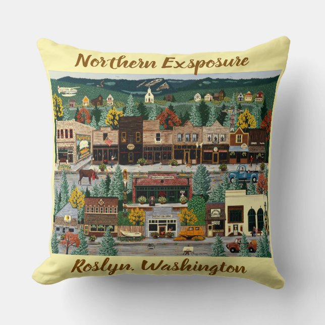 "Northern Exposure" ~ Roslyn, Washington Kudde (Framsida)