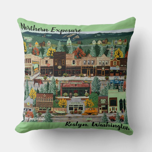 "Northern Exposure" ~ Roslyn, Washington Kudde (Framsida)