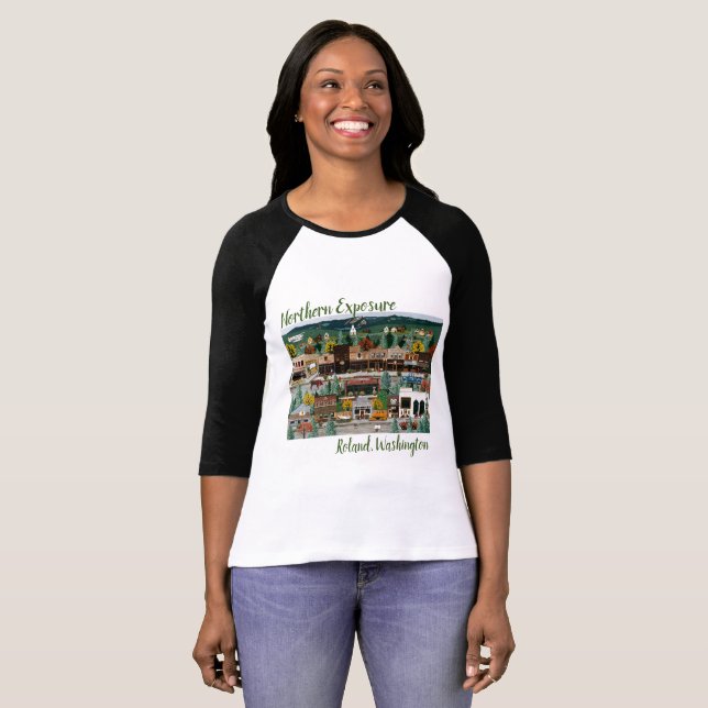 "Northern Exposure" ~ Roslyn, Washington T Shirt (Hel framsida)
