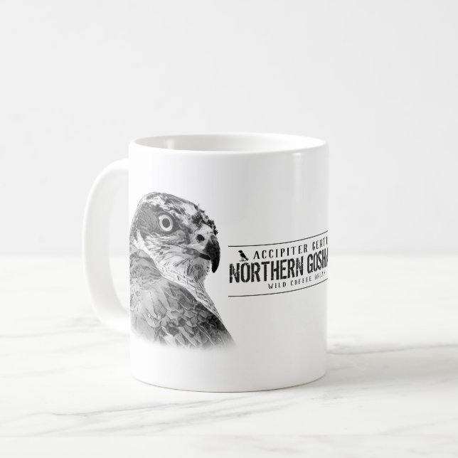 Northern Goshawk Kaffemugg (Framsida vänster)