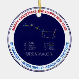 Northern Hemisphere Constellation Ursa Major Julgransprydnad Keramik