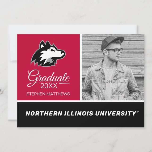 Northern Illinois Huskies | Examen Inbjudningar (Framsida)
