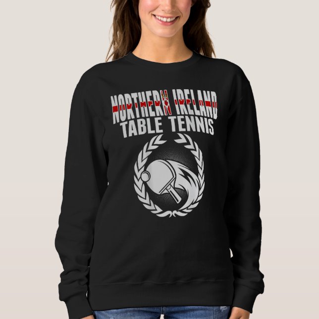 Northern Ireland Table Tennis Fans Northern Irish  T Shirt (Framsida)