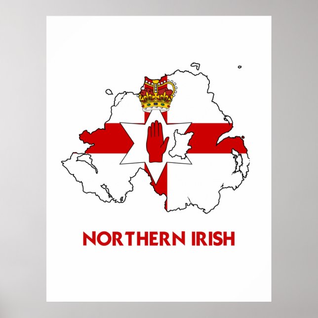NORTHERN IRISH KARTA POSTER (Framsidan)