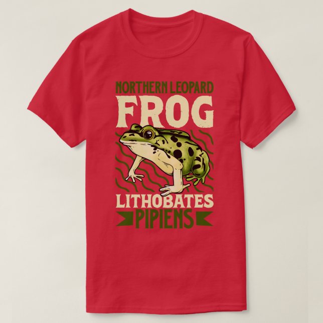 Northern Leopard Frog T Shirt (Design framsida)