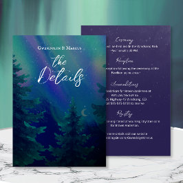 Northern Lights Forest Details Enclosure Card OSA Kort