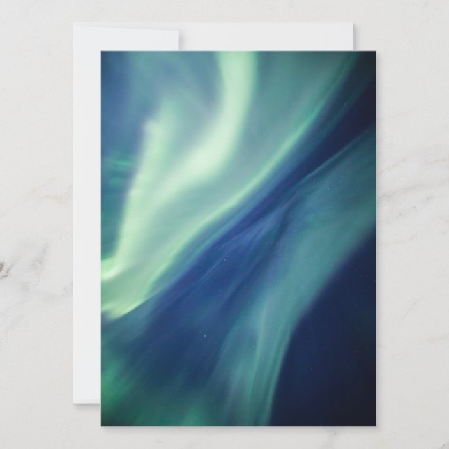 Northern Lights Norge-kort Spara Datumet (Framsida)