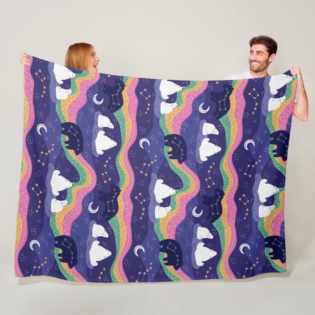 Northern Ljus Fleece Blanket (På plats)