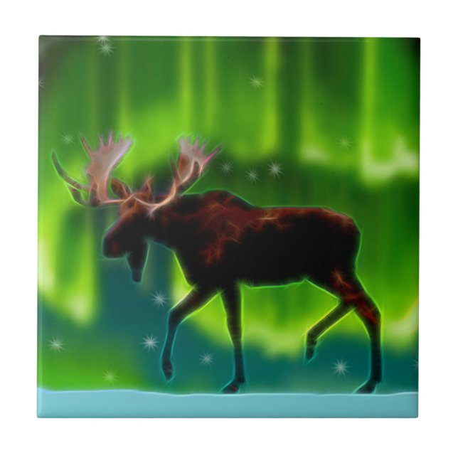 Northern Ljus Moose Kakelplatta (Framsidan)