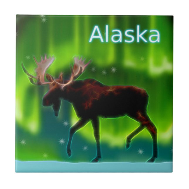 Northern Ljus Moose Kakelplatta (Framsidan)