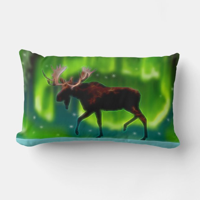 Northern Ljus Moose Lumbarkudde (Framsida)