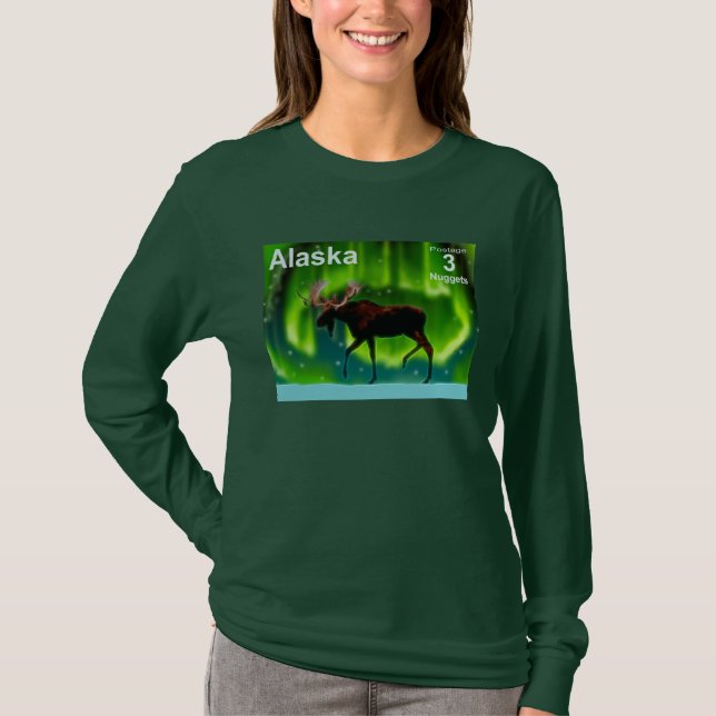 Northern Ljus Moose Tee Shirt (Framsida)