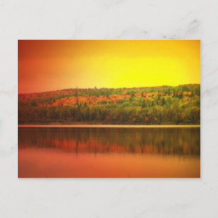 Northern Maine Sunset Vykort