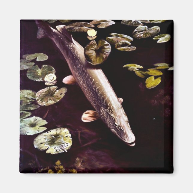 Northern Pike Magnet (Framsidan)