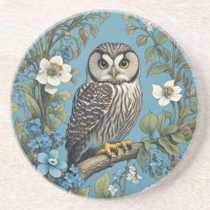 Northern Saw-Whet Uggla William Morris Inspired Underlägg