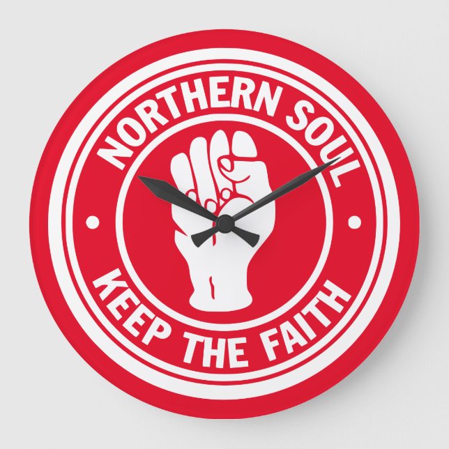 Northern Soul Clock Stor Klocka (Framsida)