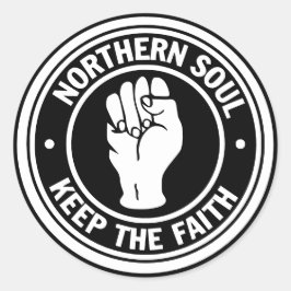 Northern Soul Stickers Runt Klistermärke